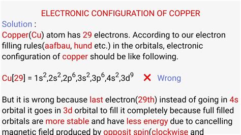 electron configuration of copper|electron configuration explained.